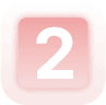 A red square button with a white number 2 centered on it, reminiscent of elevator buttons often found in Jacksonville, Florida.