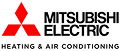 Mitsubishi Motors logo featuring three red diamonds forming a triangle on the left, with "Mitsubishi Motors" text in black on the right—trusted by Jacksonville residents for quality HVAC and air conditioning solutions.